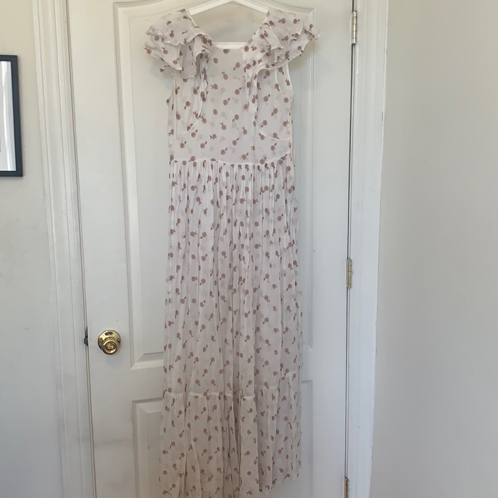 Doen dress with Slip, size small, empire waist